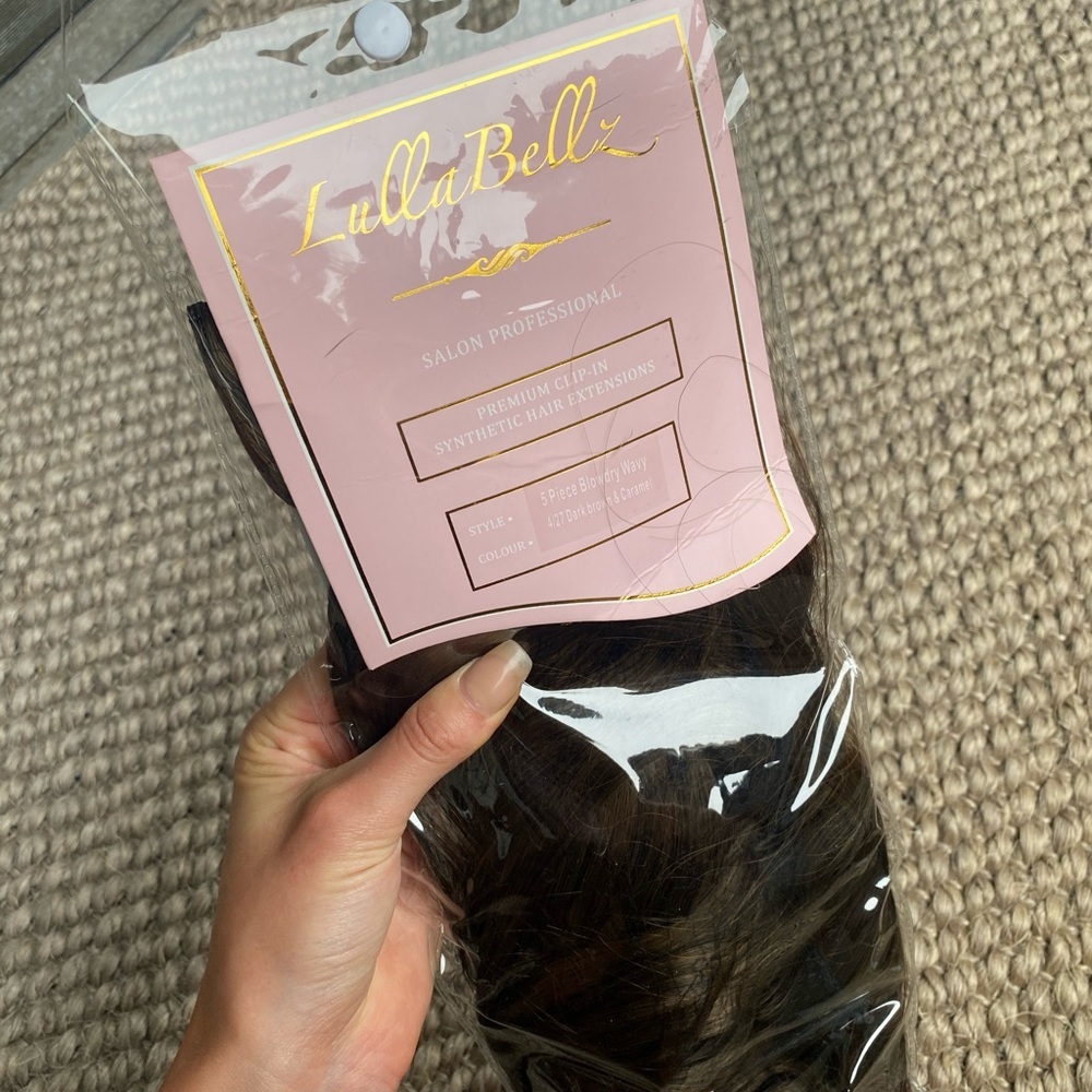 5 PIECE BLOW DRY WAVY CLIP IN HAIR EXTENSIONS - Picture 4 of 6